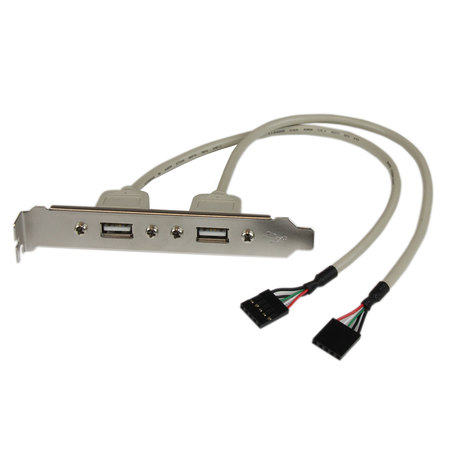 STARTECH.COM 2 Port USB A Slot Plate Adapter USBPLATE
